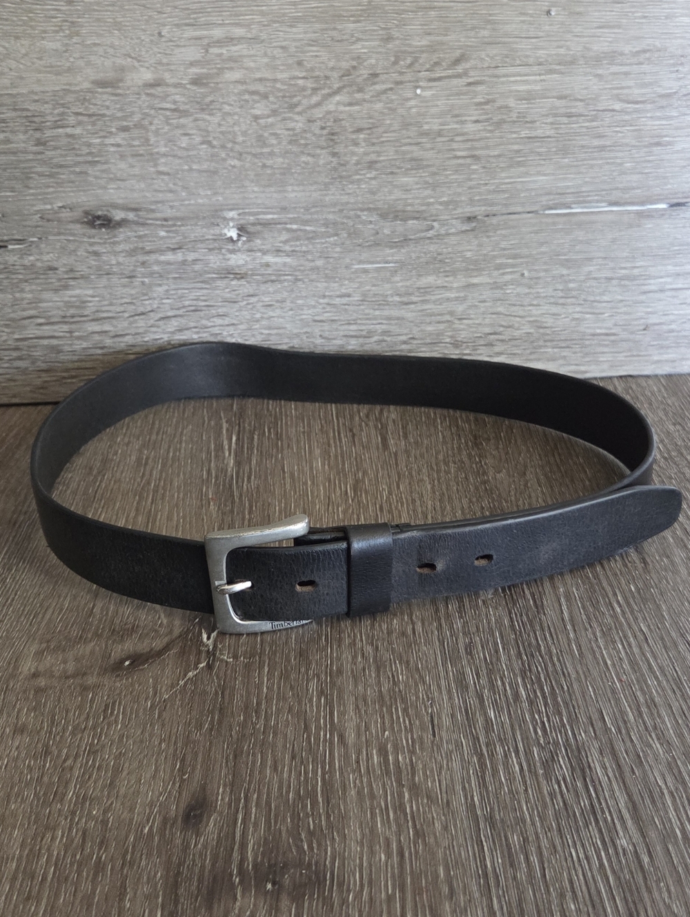 Timberland Black Leather Men's Belt - 34